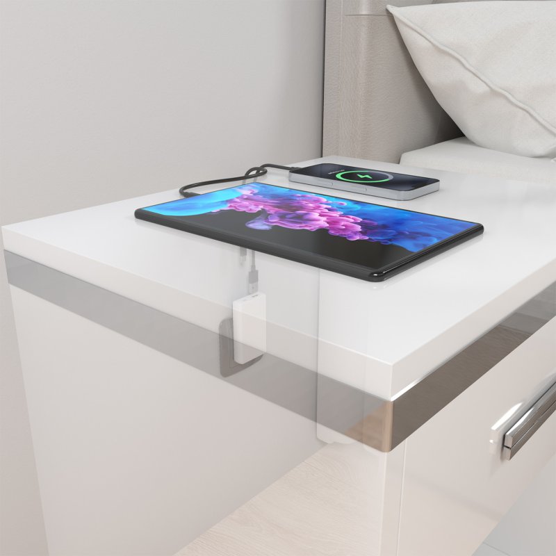 CARGADOR AISENS GAN PARED ULTRA DELGADO 65W USB-C PD3.0 QC4.0 USB-A QC3.0