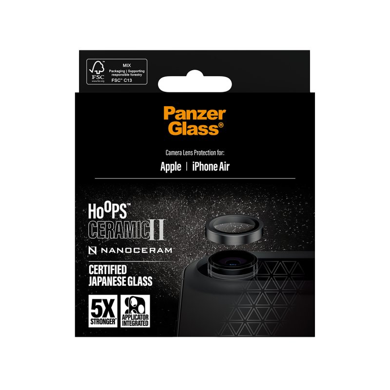 PanzerGlass Hoops Ceramic II Camera Lens Protector iPhone Air
