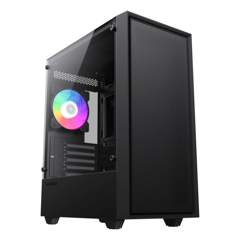 Boitier Mini Tour Micro ATX Gamemax Storm ARGB avec panneau vitré (Noir)