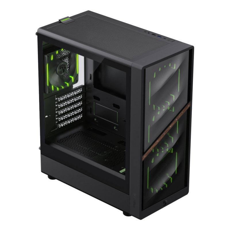 Boitier Mini Tour Micro ATX Gamemax Aeris 330 ARGB avec panneau vitré (Noir)