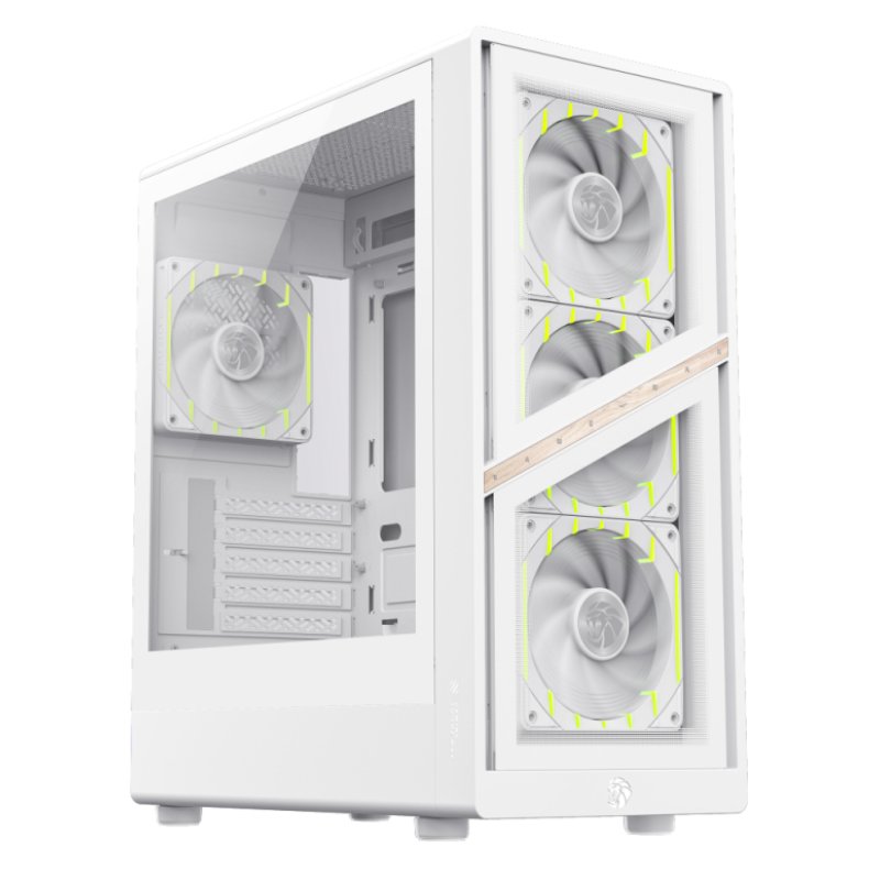 Boitier Mini Tour Micro ATX Gamemax Aeris 330 ARGB avec panneau vitré (Blanc)