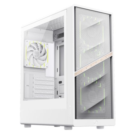 Boitier Mini Tour Micro ATX Gamemax Aeris 330 ARGB avec panneau vitré (Blanc