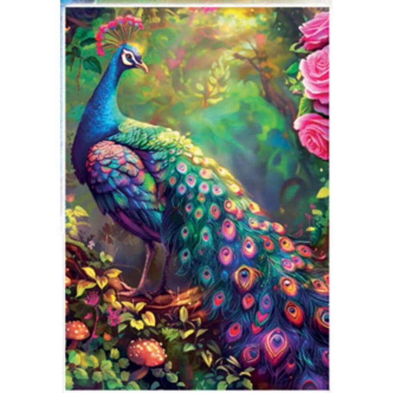 Educa - 1000 pcs, Peacock Garden (80-20262)