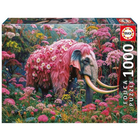 Educa - 1000 pcs, Floral Elephant (80-20229)