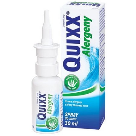 Quixx Allergens Nasal Spray 30ml Seawater For Sinus Cold And Paranasal Sinuses