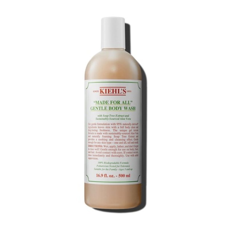 Kiehl's Made For All Gentle Body Cleanser Shower Gel for Body & Hair with Aloe