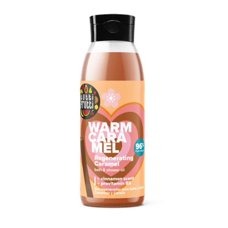 Tutti Frutti Regenerating Bath Oil Caramel & Cinnamon 400ml