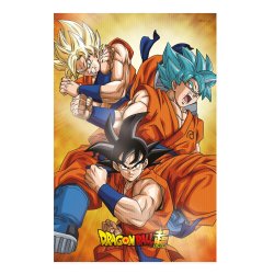 DRAGON BALL SUPER - Goku Evolution - Poster 3D - 58x38cm