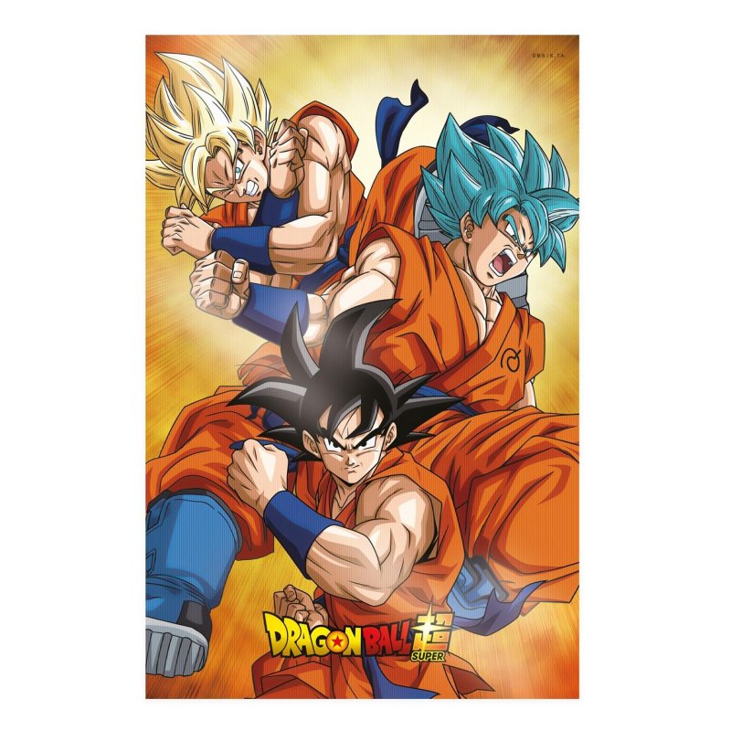 DRAGON BALL SUPER - Goku Evolution - Poster 3D - 58x38cm