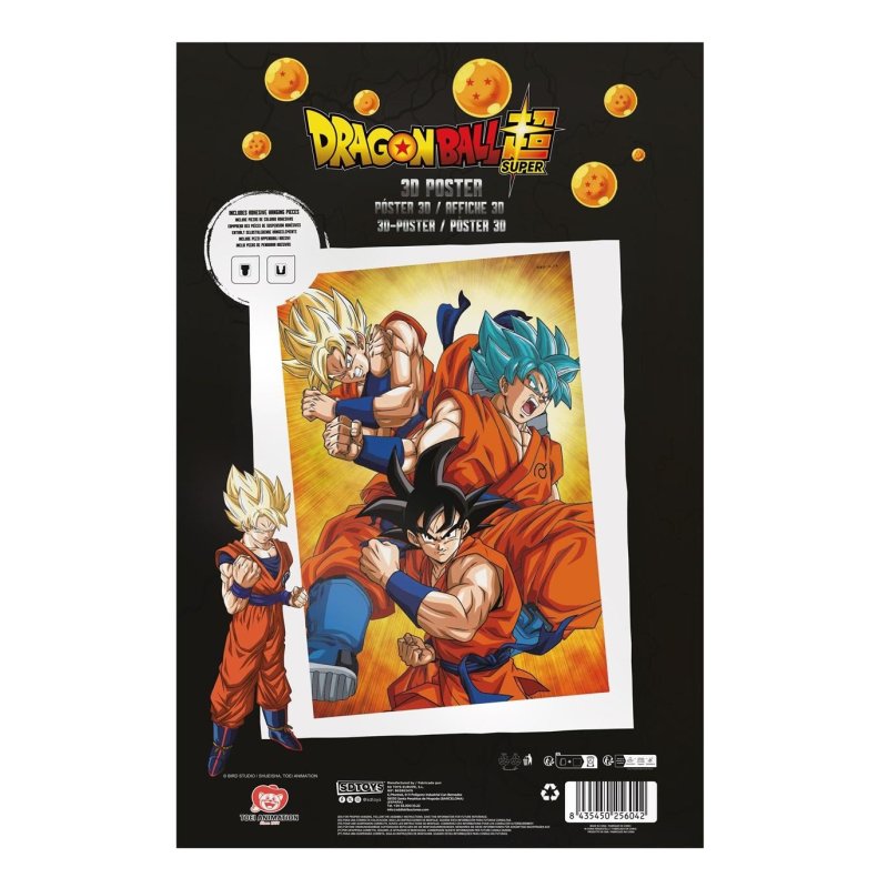 DRAGON BALL SUPER - Goku Evolution - Poster 3D - 58x38cm