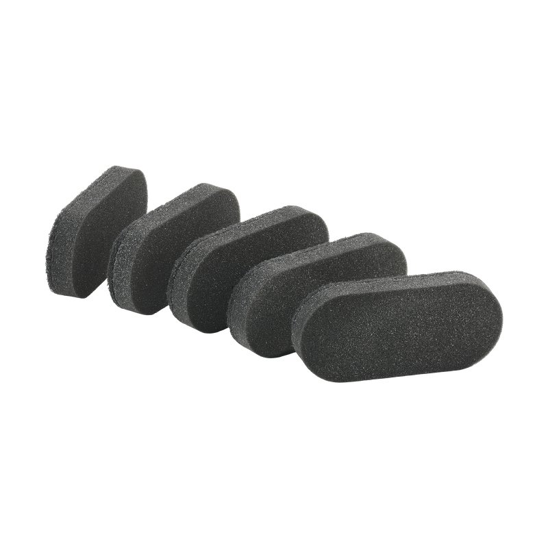 Zone Denmark - Singles Sponges - 5 Pieces - Black