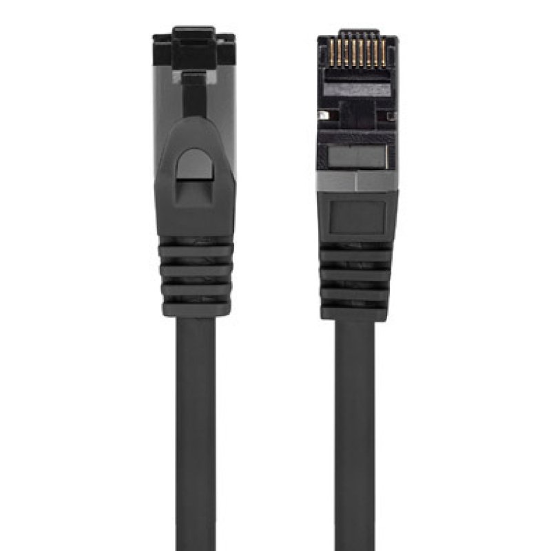 CABLE RED LANBERG LATIGUILLO CAT.8.1 S/FTP LSZH CU 3M NEGRO FLUKE PASSED