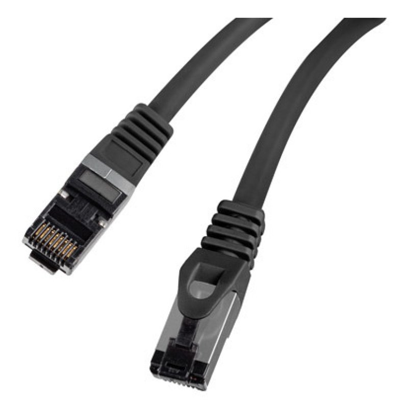 CABLE RED LANBERG LATIGUILLO CAT.8.1 S/FTP LSZH CU 3M NEGRO FLUKE PASSED