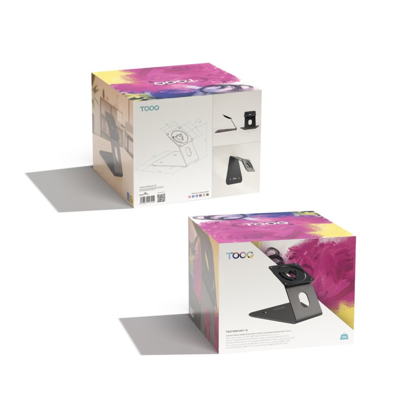 SOPORTE MESA/PARED MARCO ANTIRROBO TABLET NEGRO