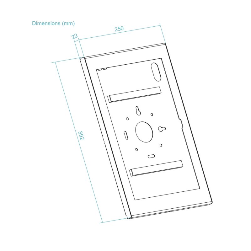 MARCO ANTIRROBO TABLET 14,6" NEGRO
