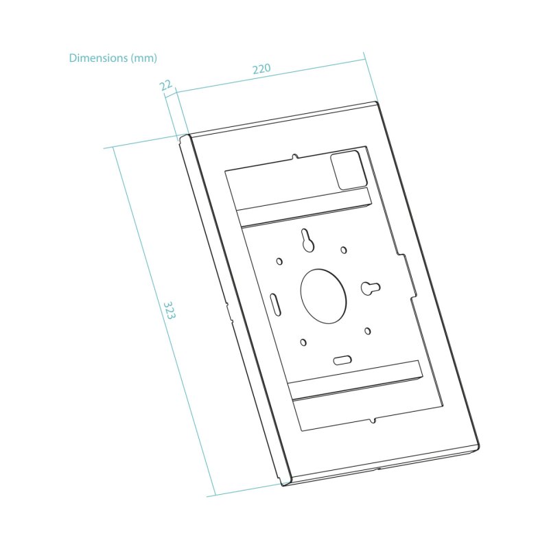 TooQ Encadrement Antivol avec Serrure de Sécurité pour Tablettes 11”