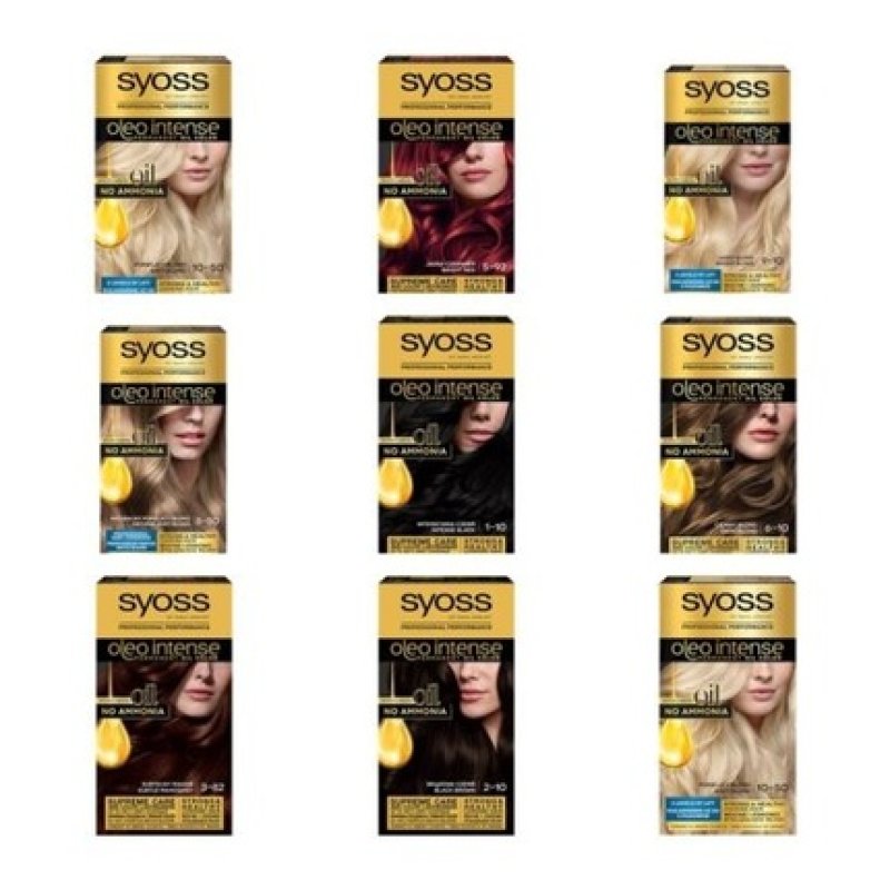 Syoss Oleo Intense Ammonia-Free Hair Color - 17 Shades to Choose From 115ml