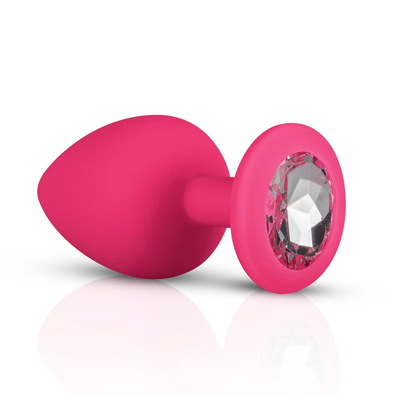 EasyToys ET603PNK anal sex toy Butt plug set Pink, Silver Silicon 3 pc(s)