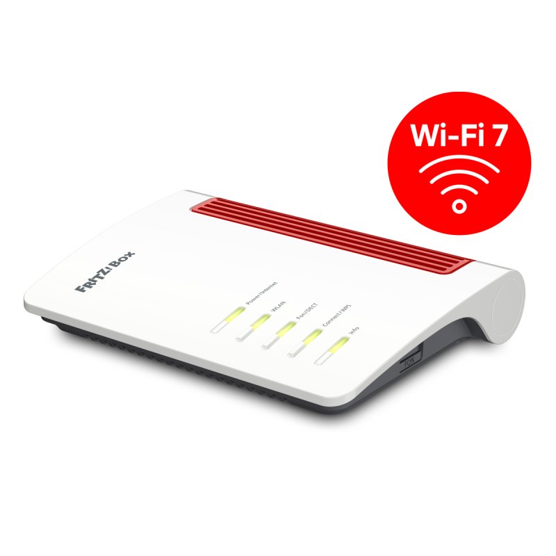 FRITZ!Box 4630 WiFi 7 (WLAN BE) Router, Dualband, max. 3.600 Mbit/s, Glasfaser-Anschluss