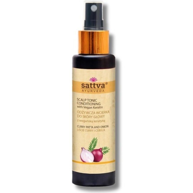Sattva Hair Tonic with Vegan Keratin - Repair and Volume - Natural Scalp Tonic