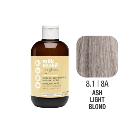 Milk Shake, The Gloss, Demi-Permanent Hair Dye, 8.1/8A , 60 ml