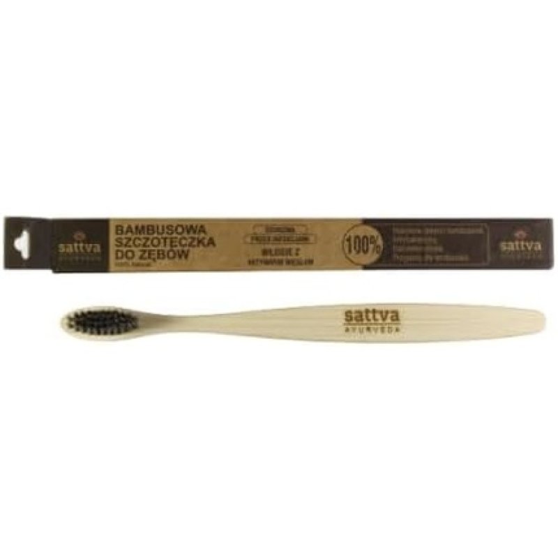Sattva Ayurveda Bamboo Toothbrush Medium