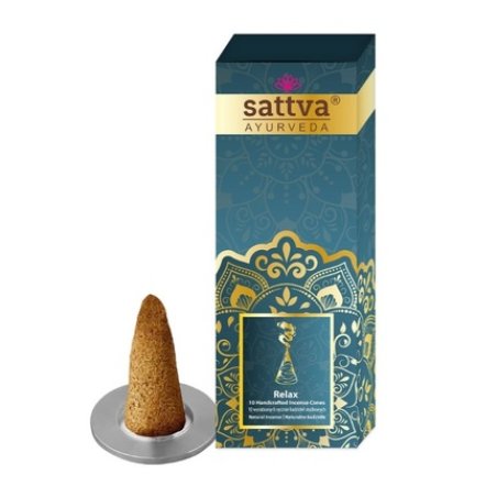 Sattva Incense Sticks Cones Relax 20g Aromatherapy For A Calming Atmosphere