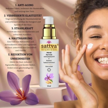 Sattva Face Cream for Men and Women - Anti-Wrinkle Pro-Age Day Cream