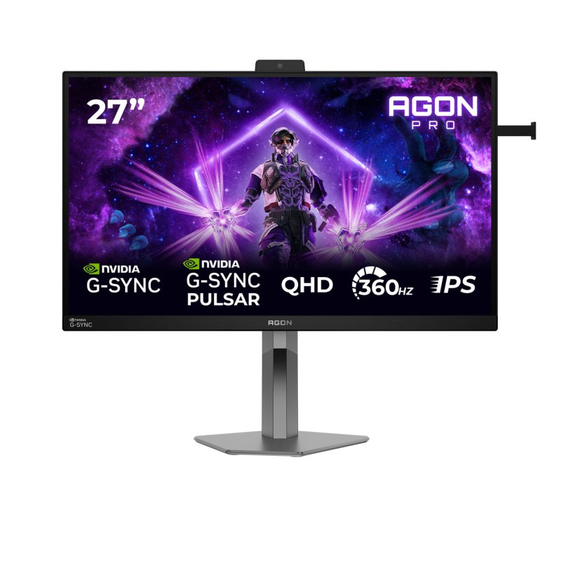 AOC AGON PRO AG276QSG2 écran plat de PC 68,6 cm (27") 2560 x 1440 pixels Quad HD Noir, Gris