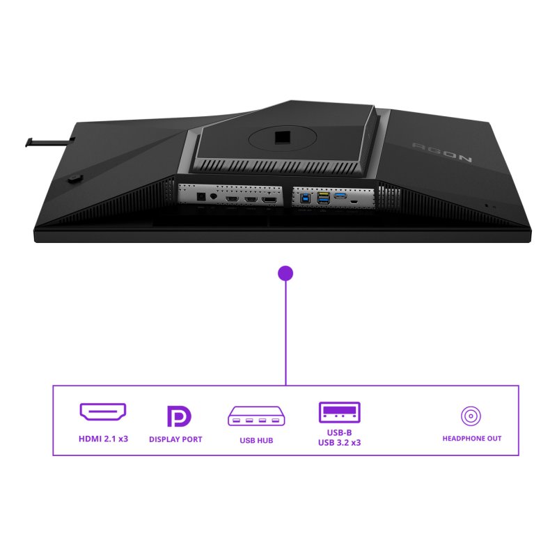 AOC AGON PRO AG276QSG2 computer monitor 68.6 cm (27") 2560 x 1440 pixels Quad HD Black, Grey