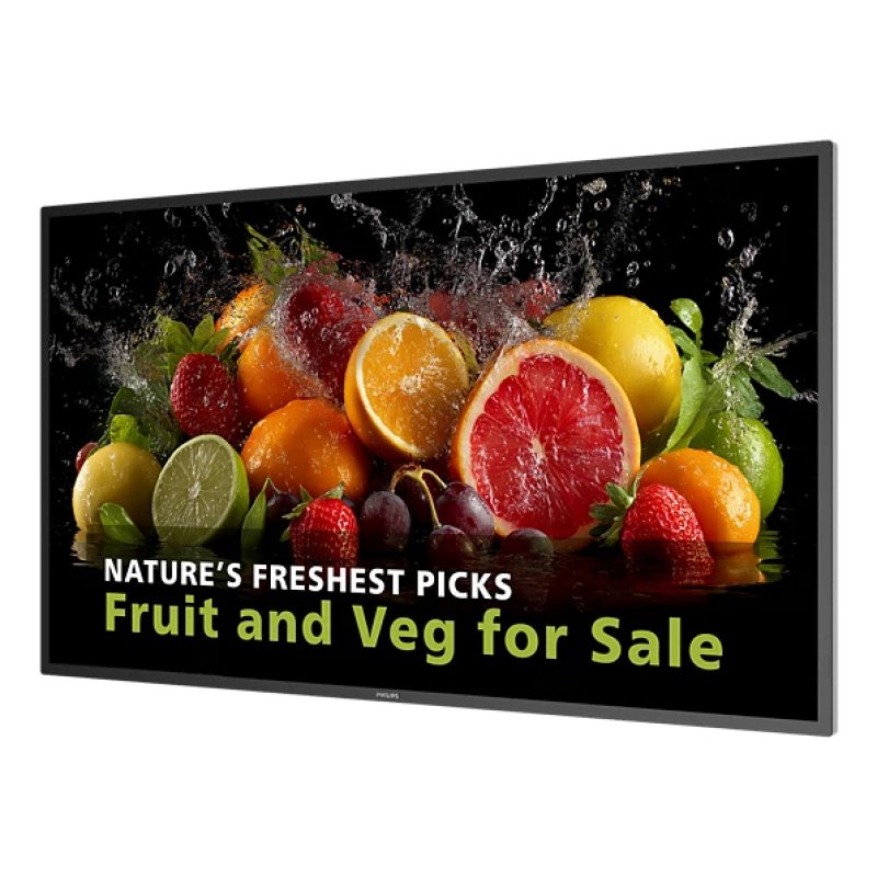 Philips 5000 series 43BDL5050D Digital signage flat panel 108 cm (42.5") LCD Wi-Fi 600 cd/m² 4K Ultra HD Black