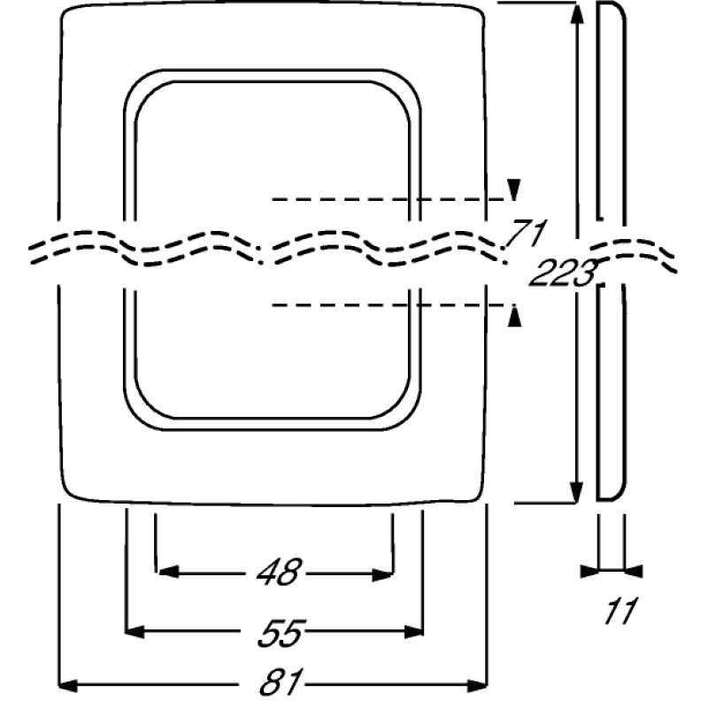 Busch-Jaeger 1725-0-1496 Plaque de commutation et obturateur Blanc
