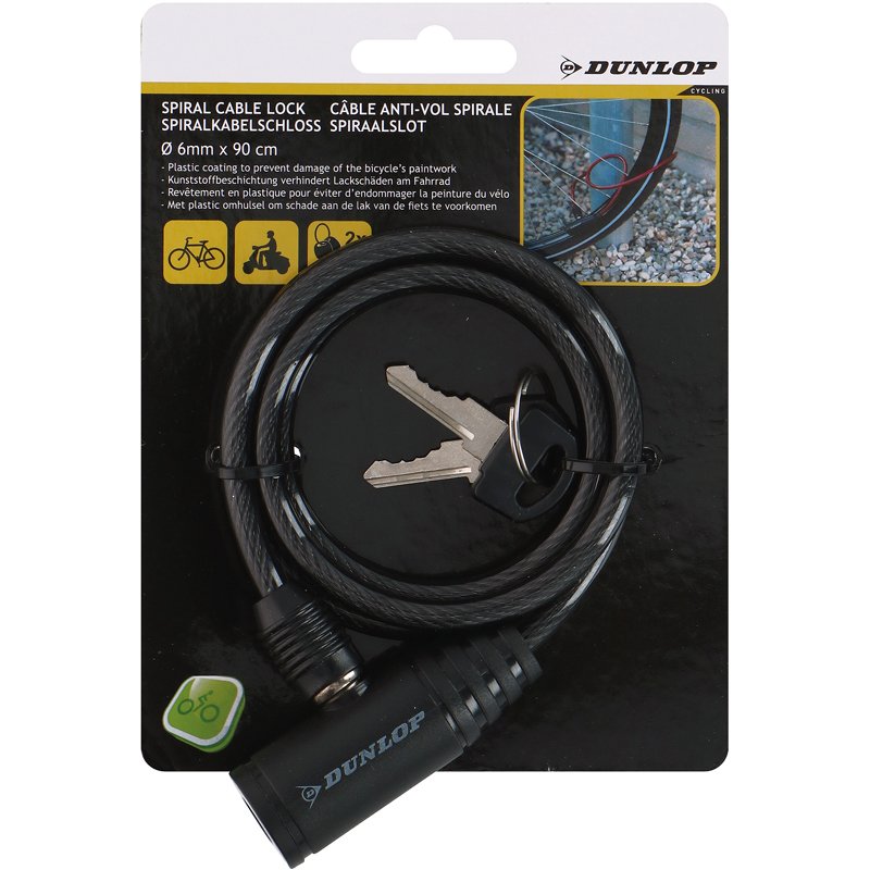 ANTIVOL VELO 90CM ASS4 DUNLOP