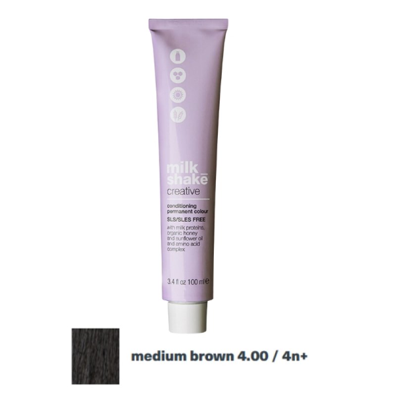 Milk Shake, Creative, SLS/SLES-Free, Permanent Hair Dye, 4.00 , 100 ml