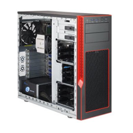 Supermicro SYS-5039AD-T barebone PC/ poste de travail Midi-Toren Noir, Rouge Intel Z170 LGA 1151 (Emplacement H4)