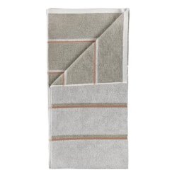 Zone Denmark 37609 serviette de bain 50 x 100 cm Coton Gris, Terracotta 1 pièce(s)