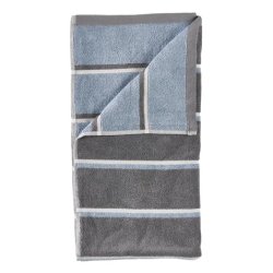 Zone Denmark 37619 bath towel 50 x 100 cm Cotton Grey, Blue 1 pc(s)