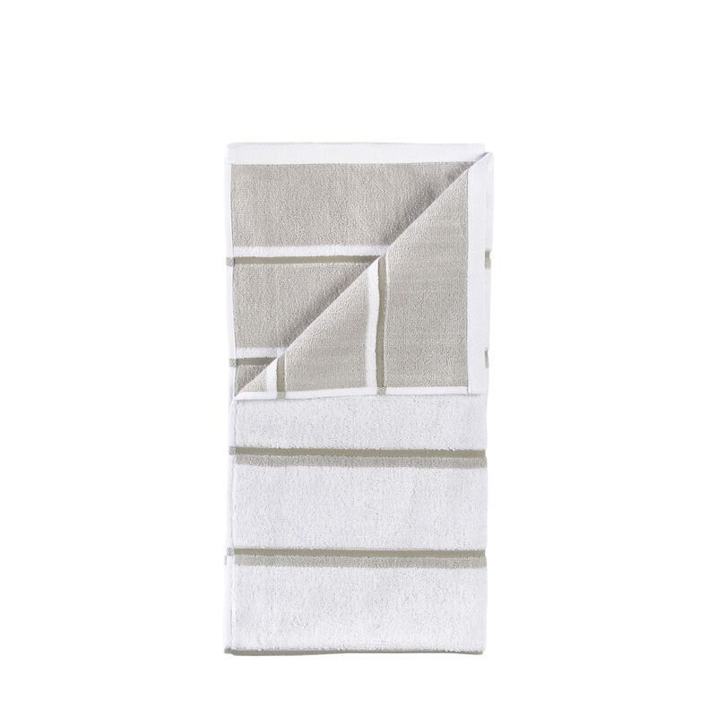 Zone Denmark - Sauna Bath Towel 140x70 cm - White, Soft Grey, Eucalyptus
