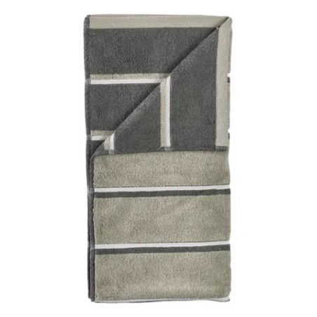 Zone Denmark - Sauna Bath Towel 140x70 cm - Eucalyptus, Olive Green, Soft Grey