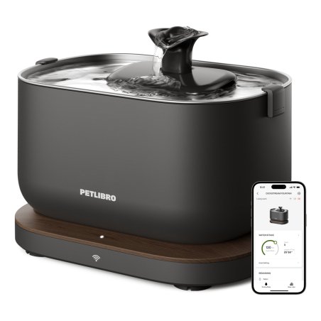 Petlibro Dockstream Smart dog/cat feeder/waterer Acrylonitrile butadiene styrene (ABS), Stainless steel Black Automatic