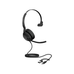 JABRA EVOLVE2 50 USB C/A UC MONO W/O BTBLUETOOTH LOGO FOR CO