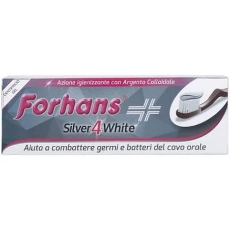 Forhans Silver4White Dentifricio Gel Con Argento Colloidale 75ml