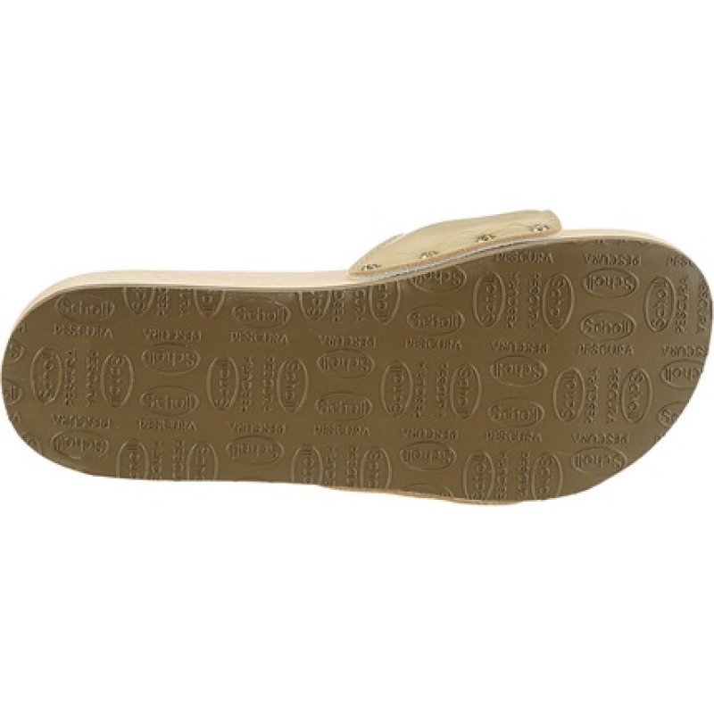 Scholl Pescura Flat Sand Unisex Clogs 10 UK Beige Sand
