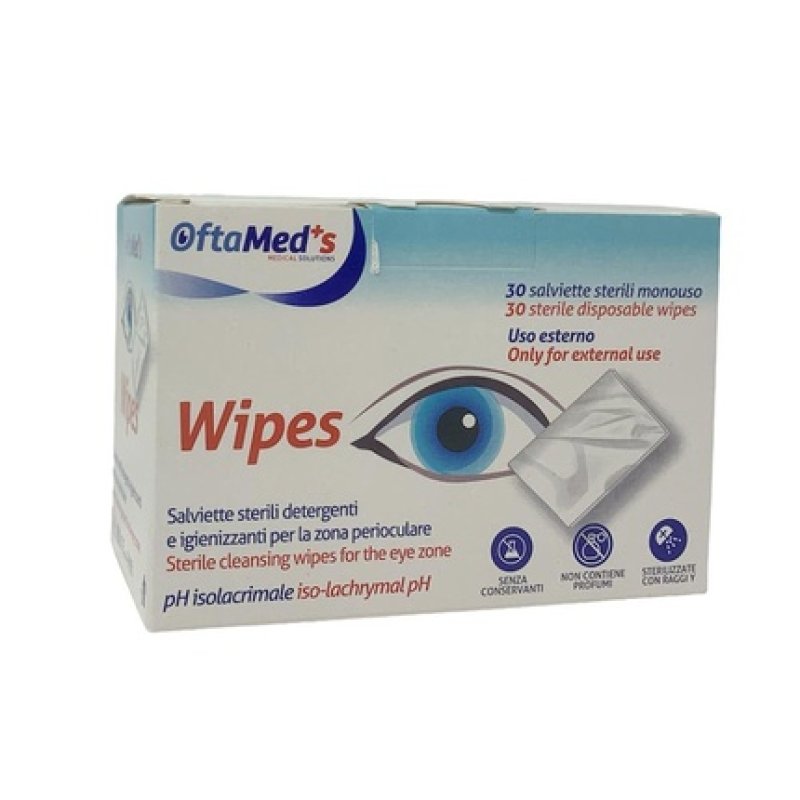 Farmac-Zabban Oftamed Cleansing Wipes for the Periocular Area 30 Wipes