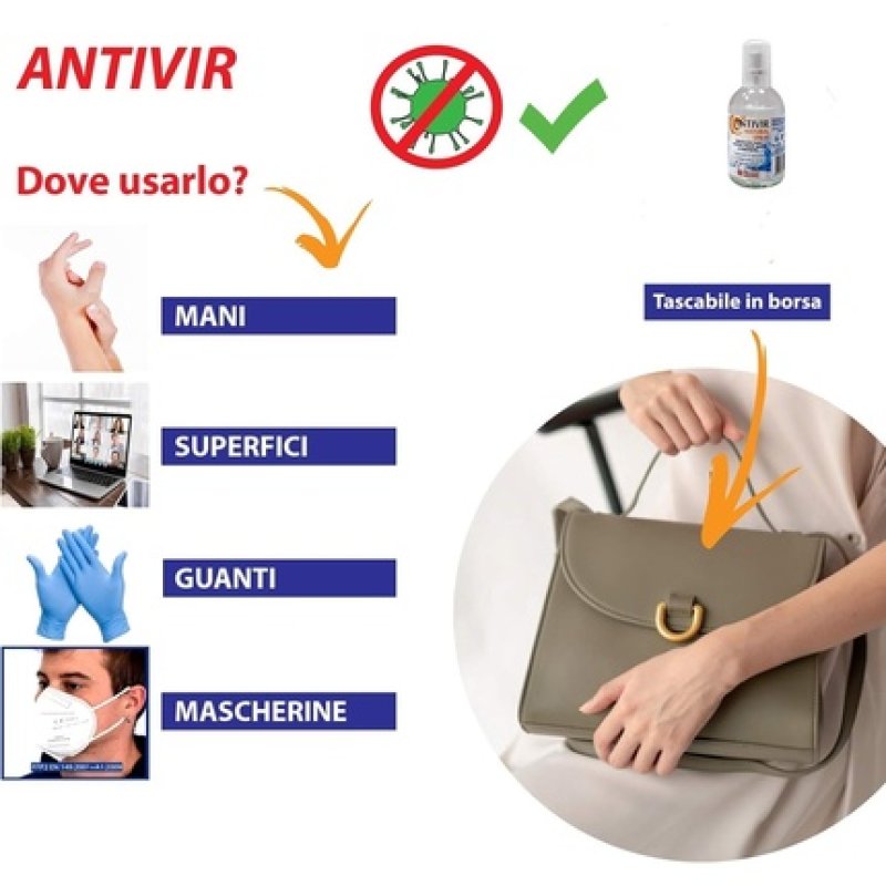 POLARIS FARMACEUTICI Anti-Vir Natural Hygiene Spray 100ml