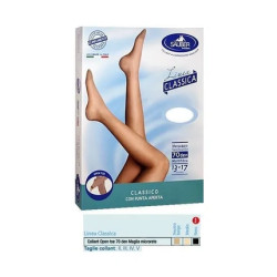 Desa Pharma Sauber Open Toe Tights Micromesh 70 Denier Neutral Beige Size 2 Classic Line