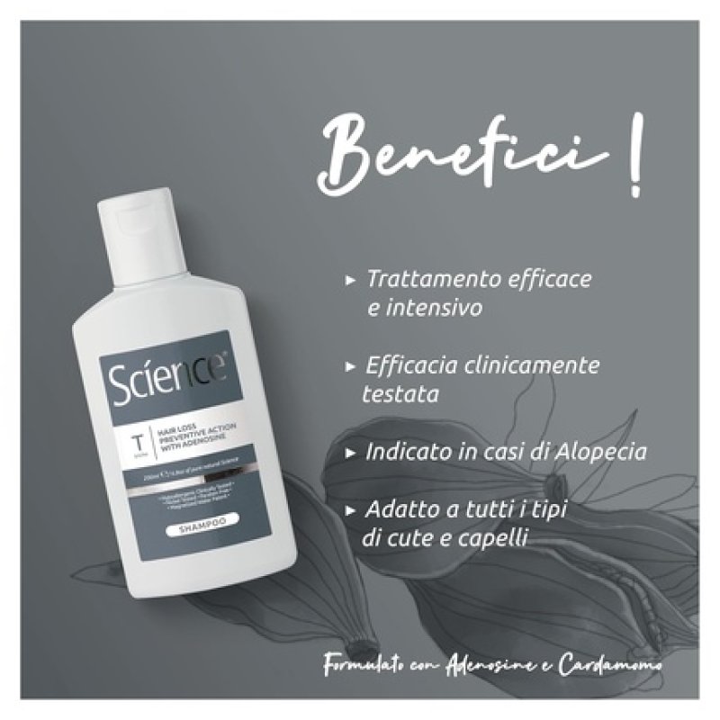 Science Hair Care Antifall Shampoo with Adenosine 200ml