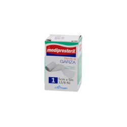 Corman Medipresteril Gauze Bandage For Dressing Fixation 5cm X 500cm 128 Threads 1 Piece