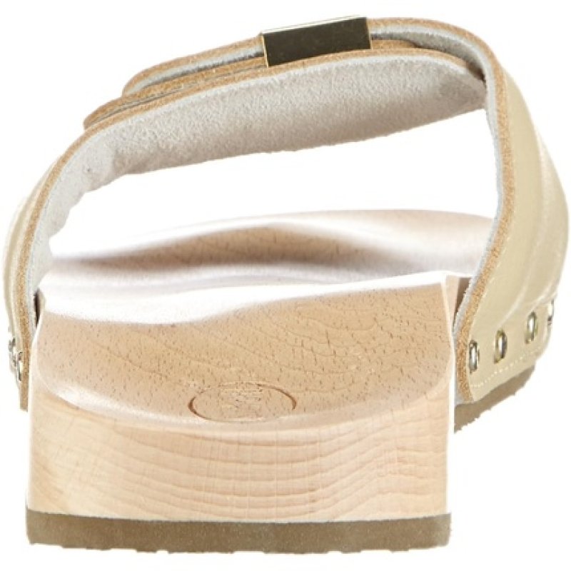 Scholl Pescura Flat Sand Unisex Clogs 4 UK Beige Sand