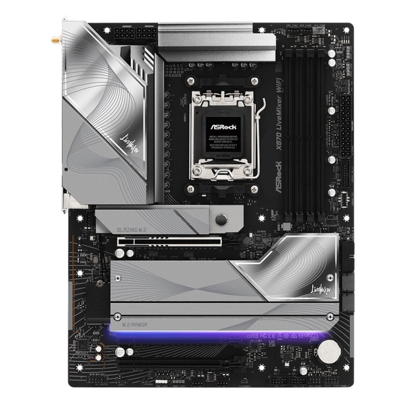 Asrock X870 LiveMixer WiFi AMD X870 Emplacement AM5 ATX